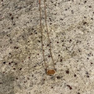 Elisa rose gold pendant necklace!